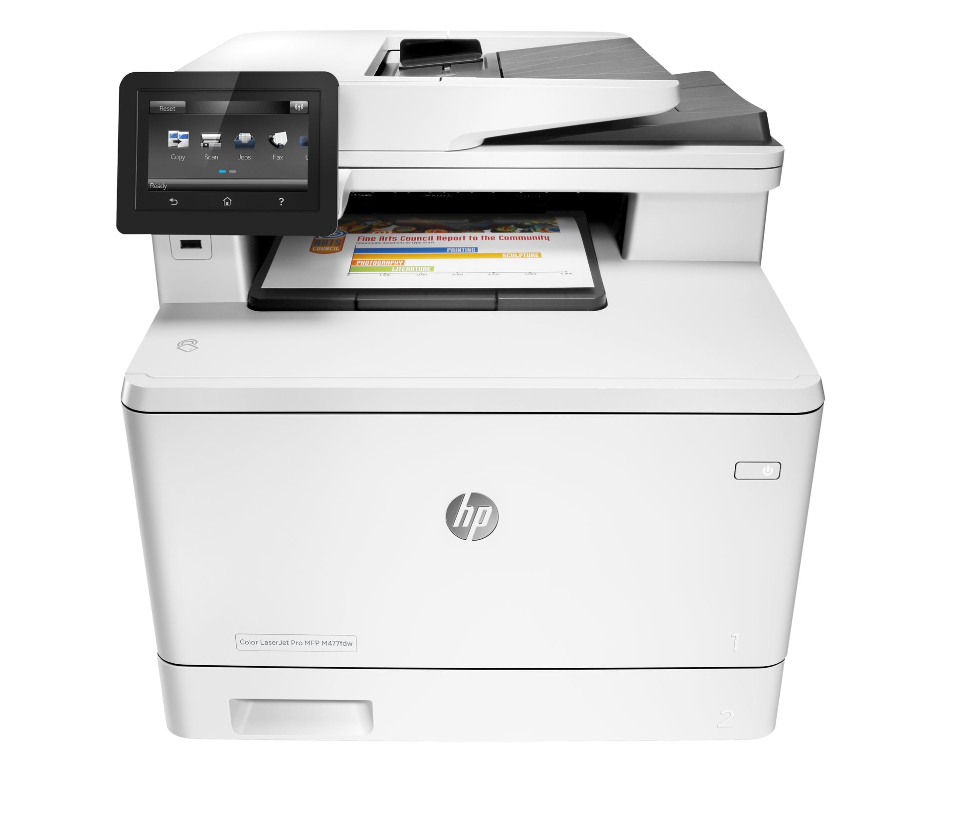 HP COLOR LASERJET MFP M477FDW – Farblaser-Multifunktionsdrucker, A4, 4-in-1, Duplex, ADF, WLAN/LAN, AirPrint