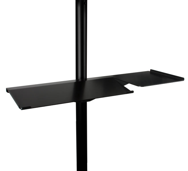 B-Tech Tastatur- und Mausablage, 710 × 255 × 120 mm, Schwarz