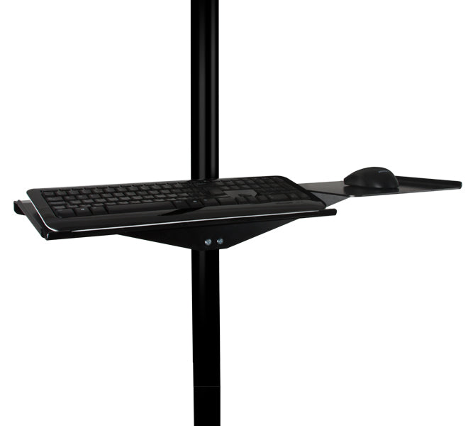 B-Tech Tastatur- und Mausablage, 710 × 255 × 120 mm, Schwarz