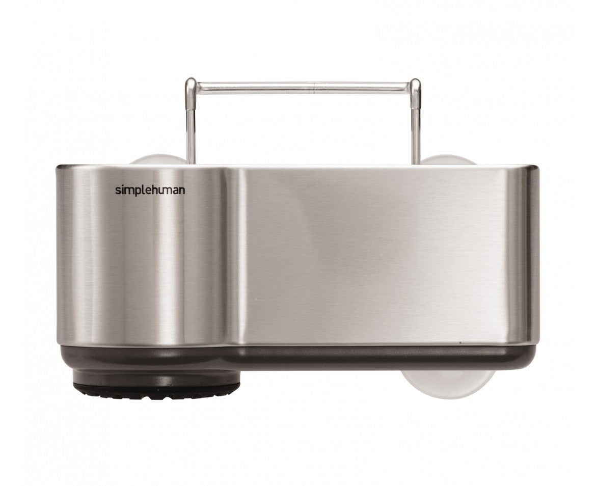simplehuman Utensilienhalter (wandmontiert) 19,4 × 14,3 × 19,1 cm, Edelstahl, Silber