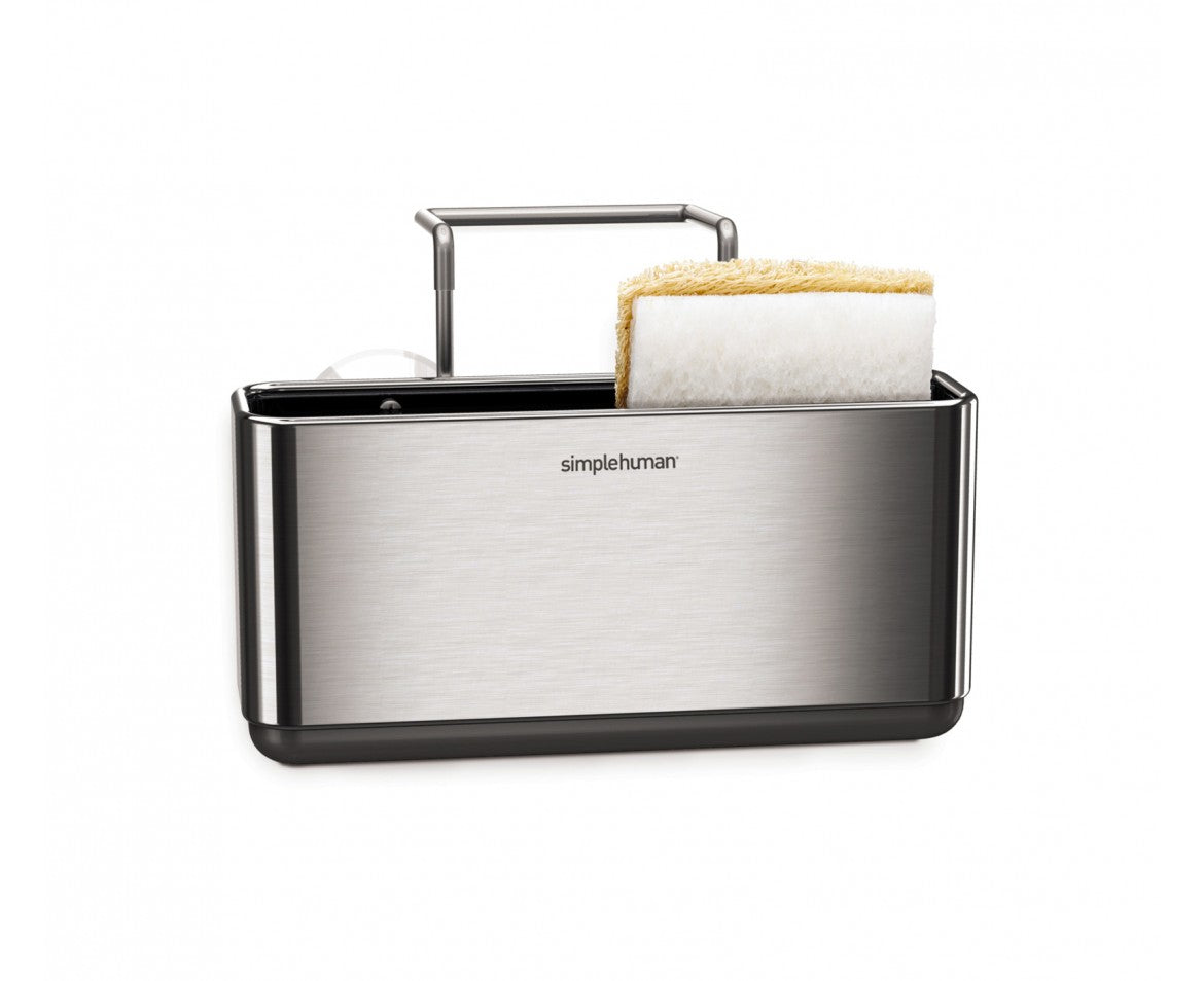 simplehuman Utensilienhalter (wandmontiert) 17,2 × 10,9 × 16 cm, Edelstahl, Silber