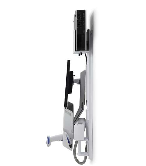 Ergotron StyleView – Monitor-Wandhalterung – bis 24" – VESA 75×75/100×100 mm – bis 14,5 kg/Monitor