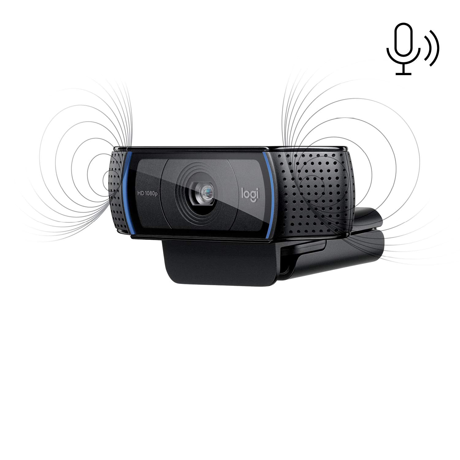 Logitech C920 Webcam – Full HD 1080p, 30 fps, Autofokus, USB 2.0 – Schwarz