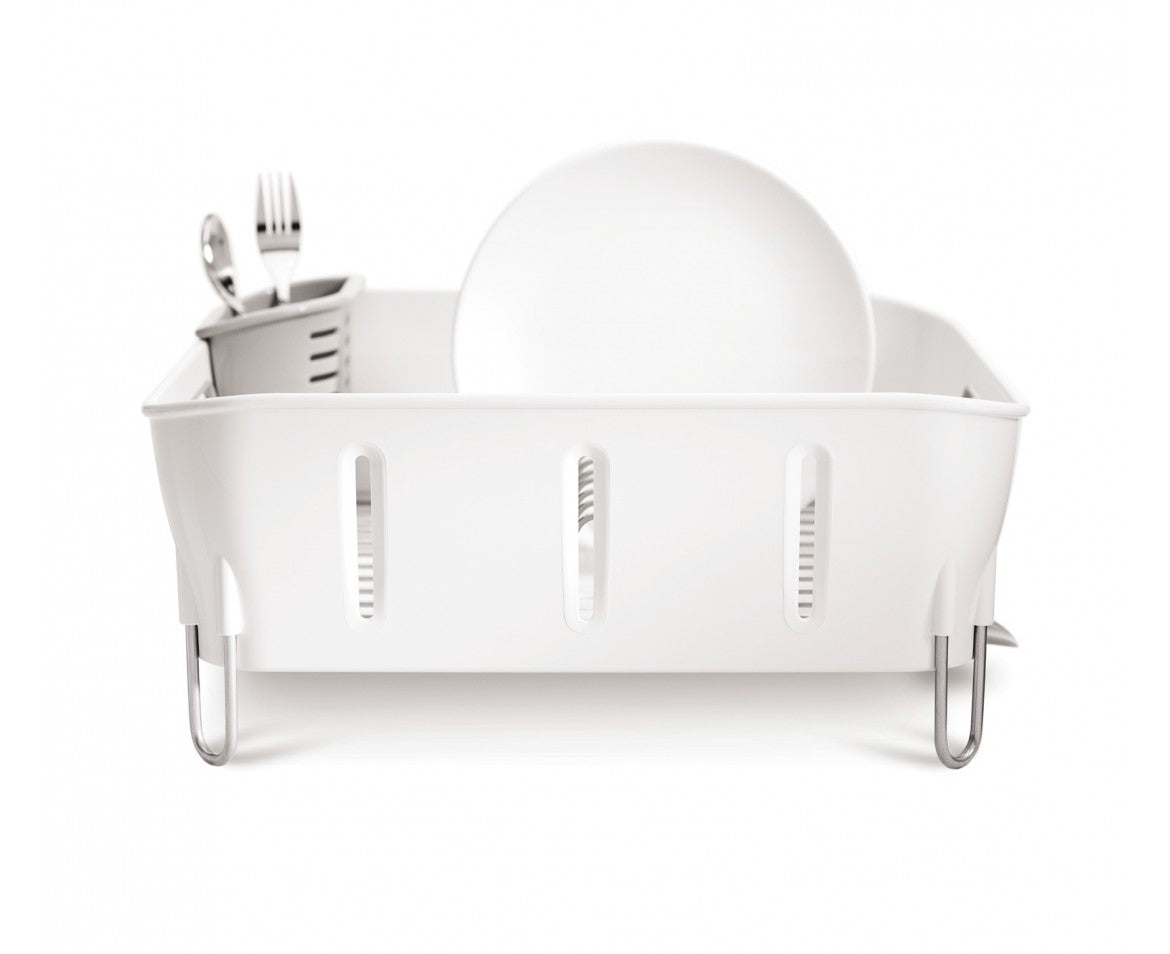simplehuman Abtropfgestell 37 × 17,2 × 32,6 cm, Kunststoff, weiss