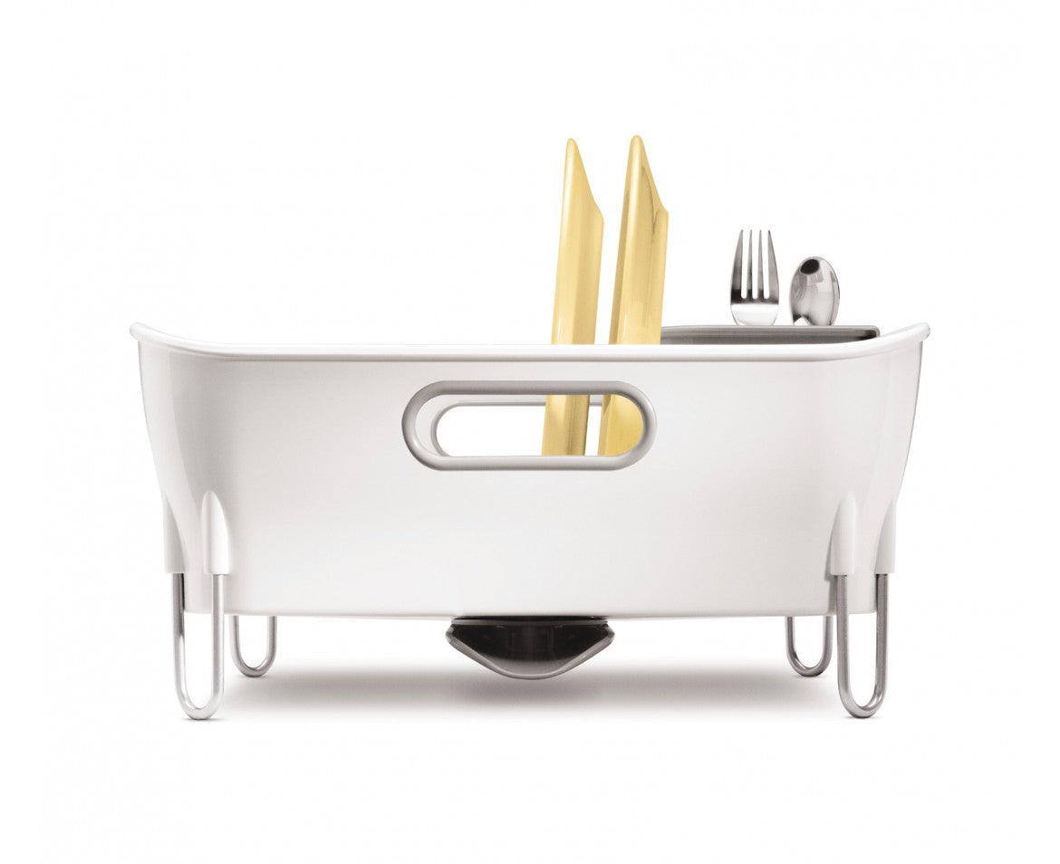 simplehuman Abtropfgestell 37 × 17,2 × 32,6 cm, Kunststoff, weiss