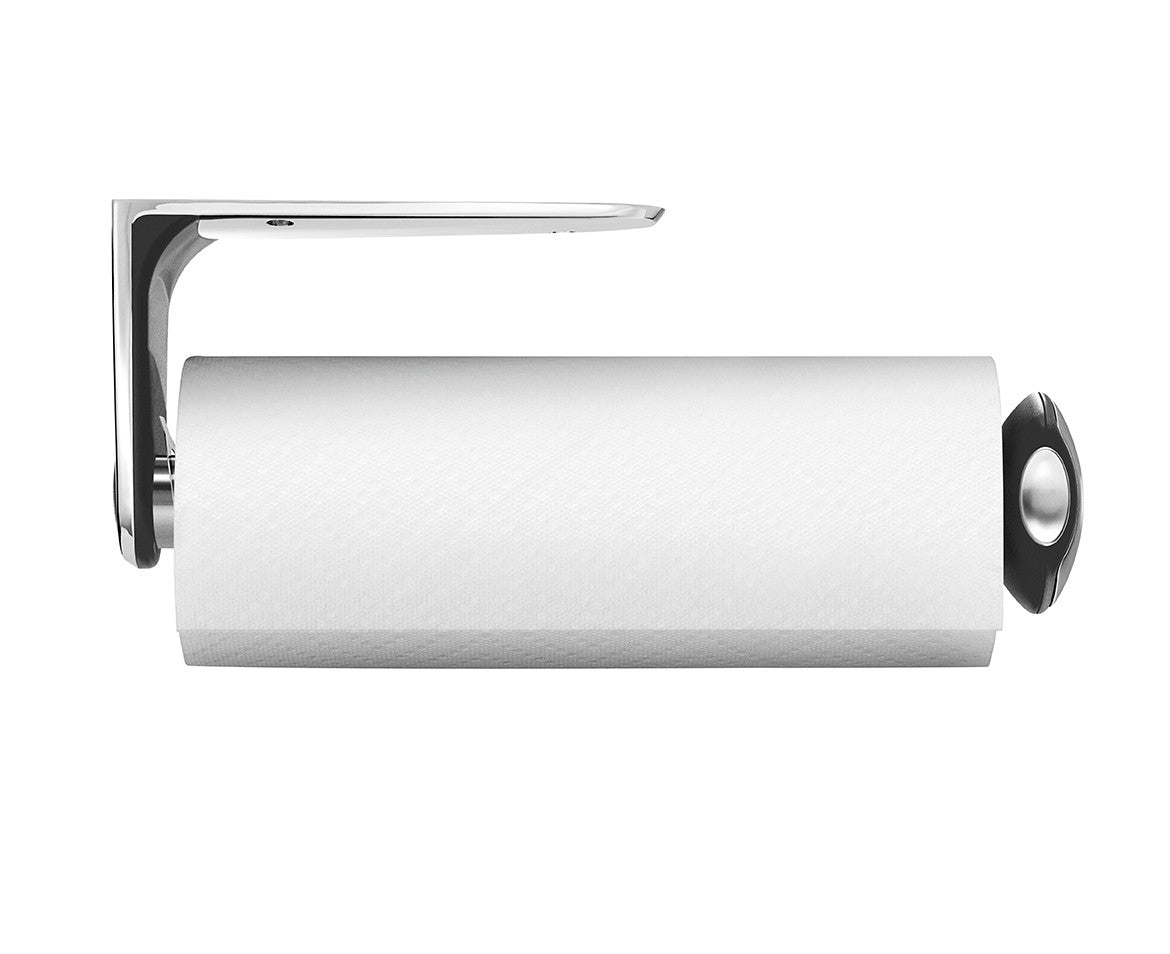 simplehuman Küchenrollenhalter, Edelstahl, 33,3 × 7,6 × 12,5 cm, wandmontiert