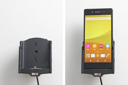 Brodit Auto-Halterung, Zigarettenanzünder, drehbar, neigbar – für Sony Xperia Z3+ – Schwarz, ABS-Kunststoff