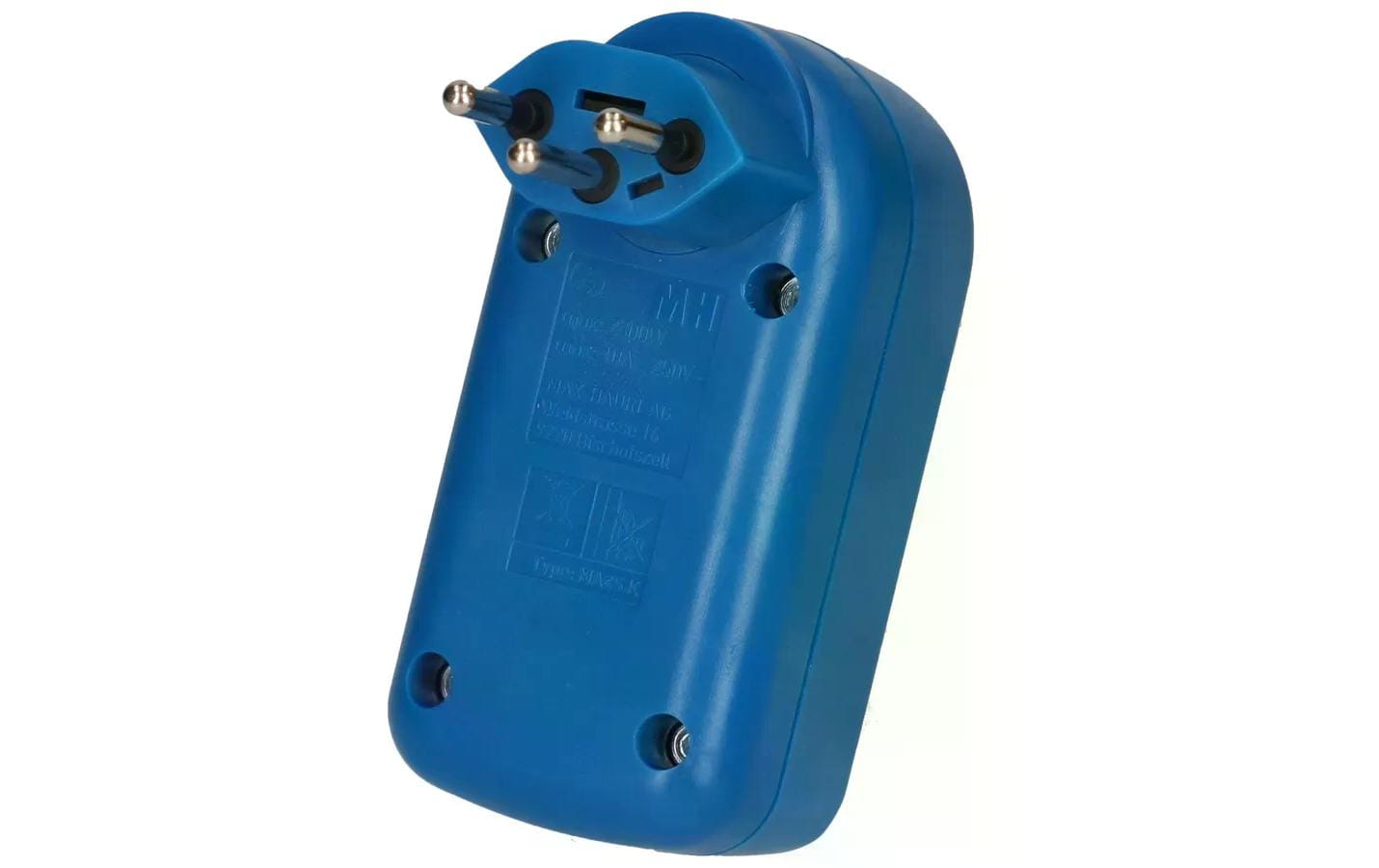 Max Hauri AG maxADAPT 161252 Mehrfachstecker T12 zu 2× T13 – 10 A / 230 V, 2300 W, drehbar, Schalter