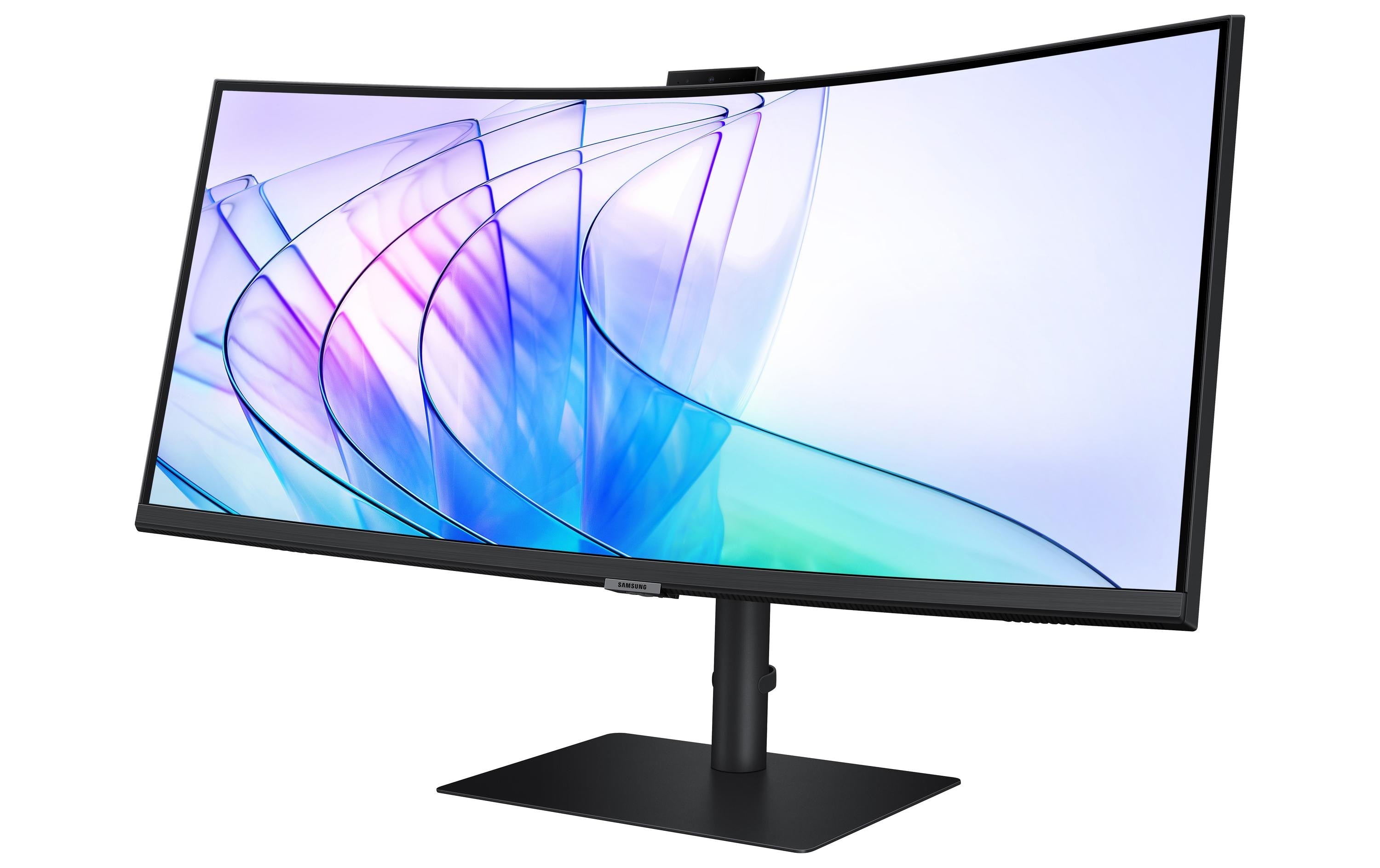 Samsung S34C652VAU – Monitor, 34", Webcam, Integrierte Lautsprecher, USB-C, KVM, VESA 100 × 100, Schwarz