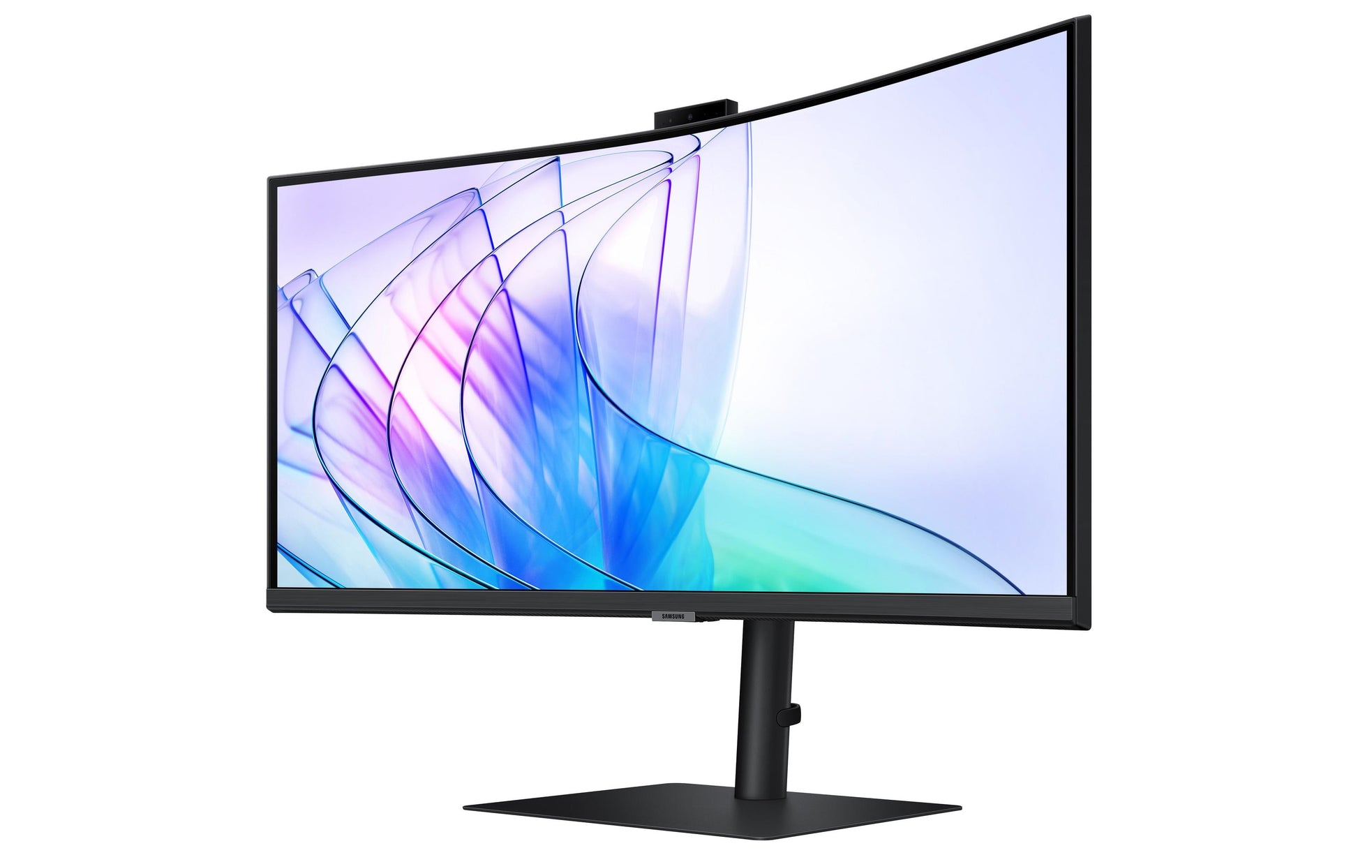 Samsung S34C652VAU – Monitor, 34", Webcam, Integrierte Lautsprecher, USB-C, KVM, VESA 100 × 100, Schwarz