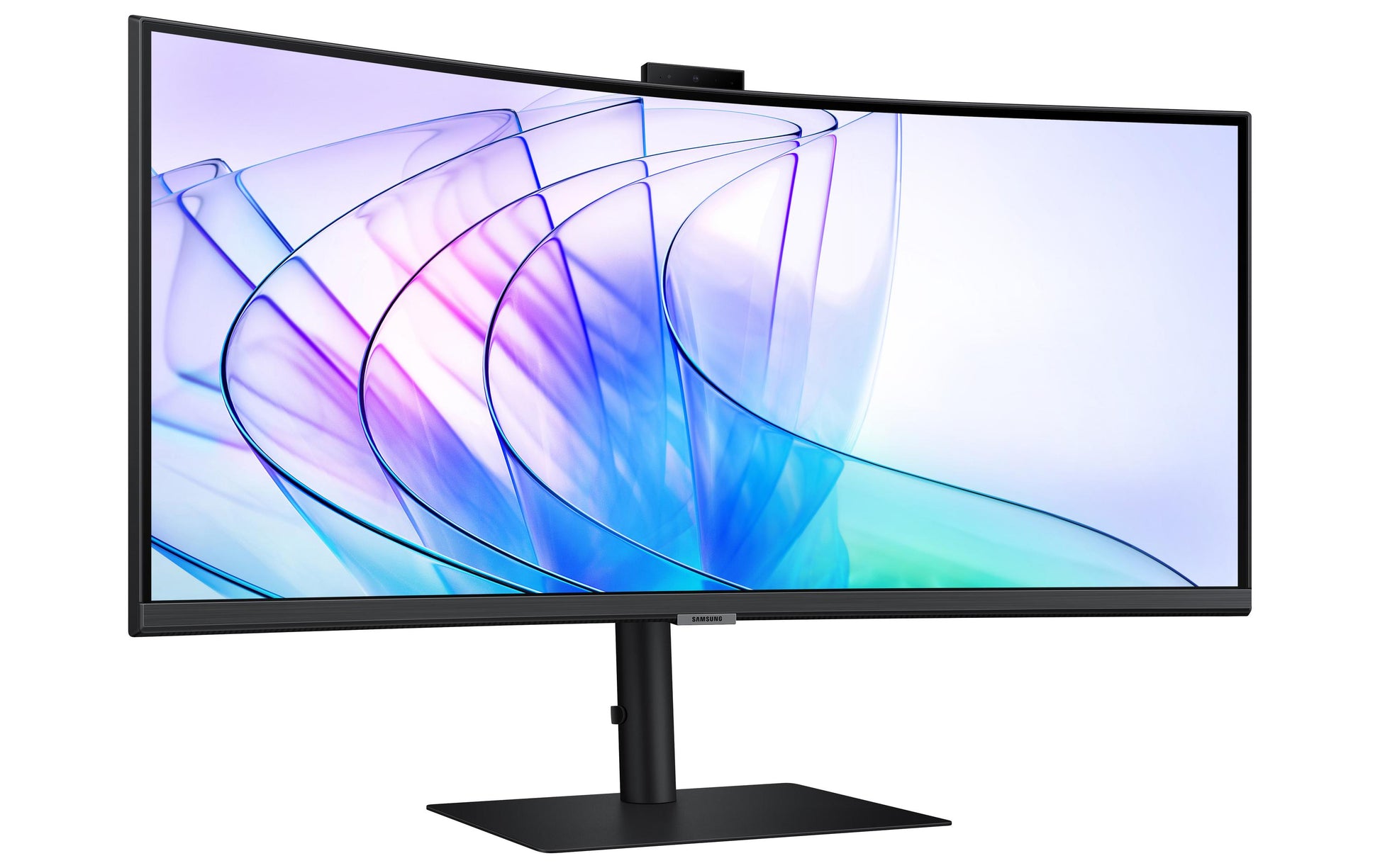 Samsung S34C652VAU – Monitor, 34", Webcam, Integrierte Lautsprecher, USB-C, KVM, VESA 100 × 100, Schwarz