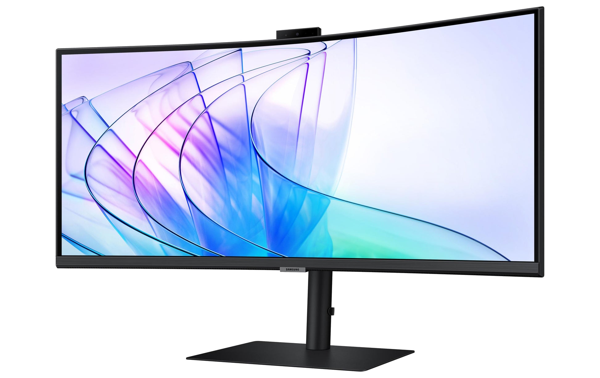 Samsung S34C652VAU – Monitor, 34", Webcam, Integrierte Lautsprecher, USB-C, KVM, VESA 100 × 100, Schwarz