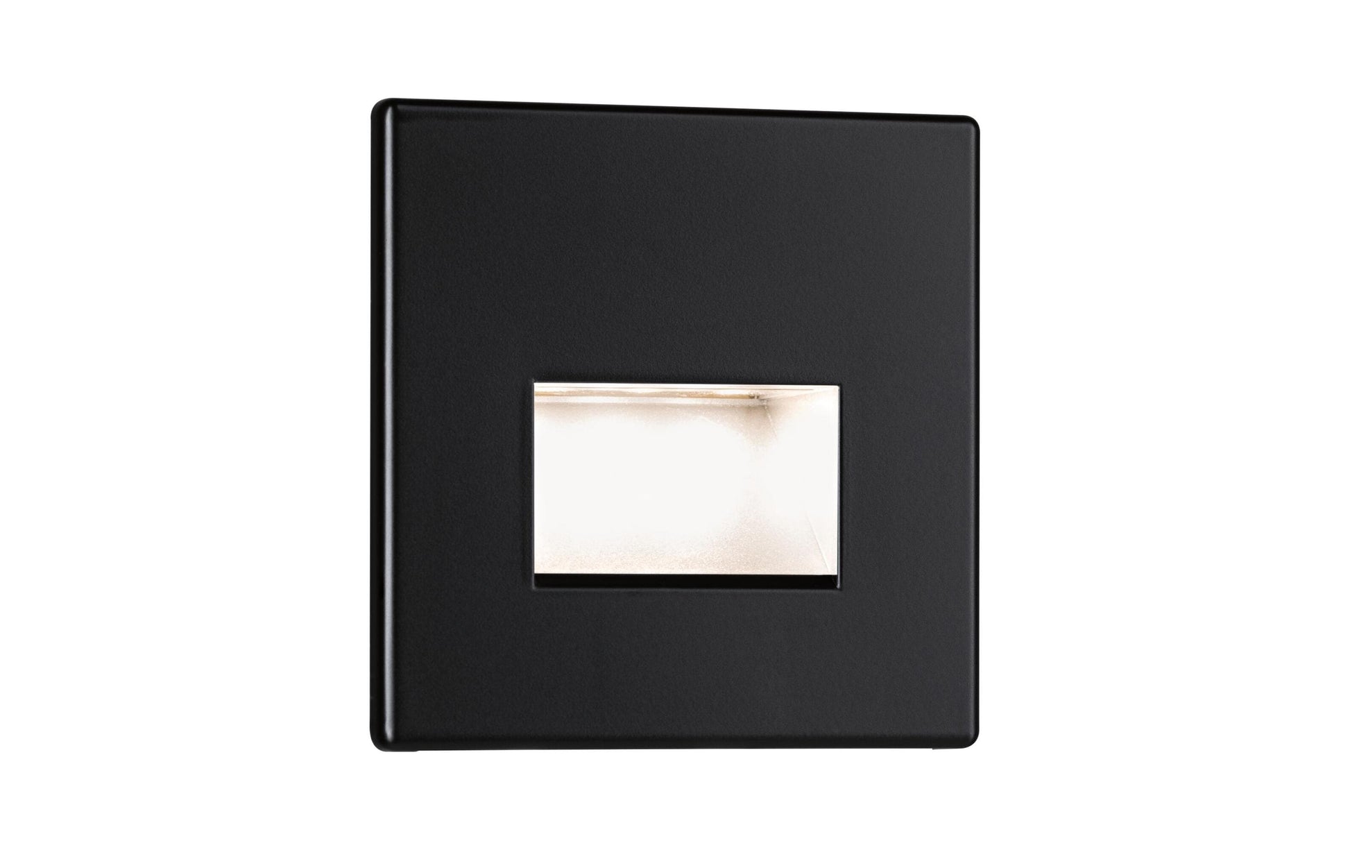 Paulmann Wandleuchte Edge Quadro – 8 × 0,5 cm, 100 lm, 1,2 W, 2700 K, schwarz