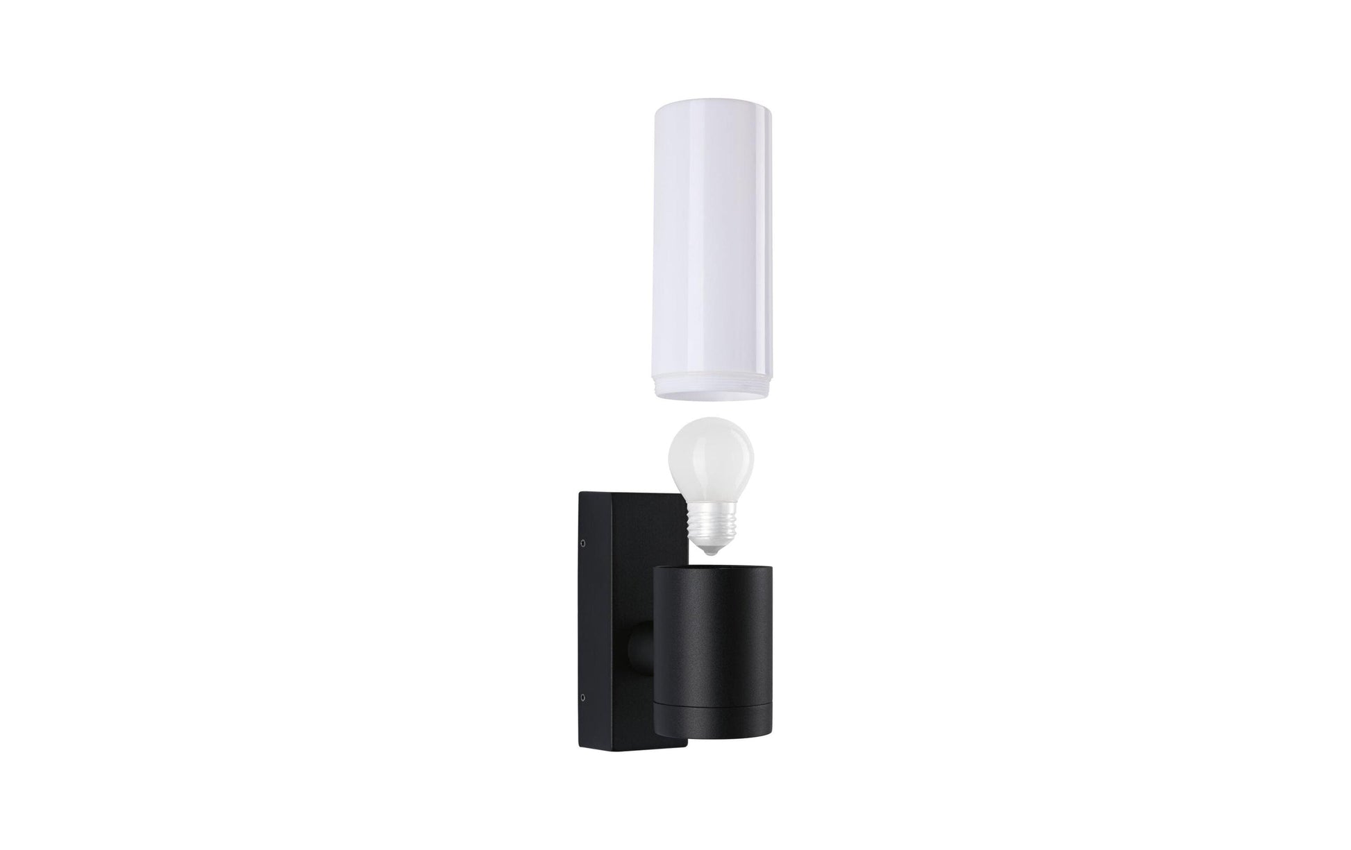 Paulmann Aussenwandleuchte Tralia – 25 cm, 1,2 W, Warmweiss, IP44, Netzbetrieb, Anthrazit, Aluminium