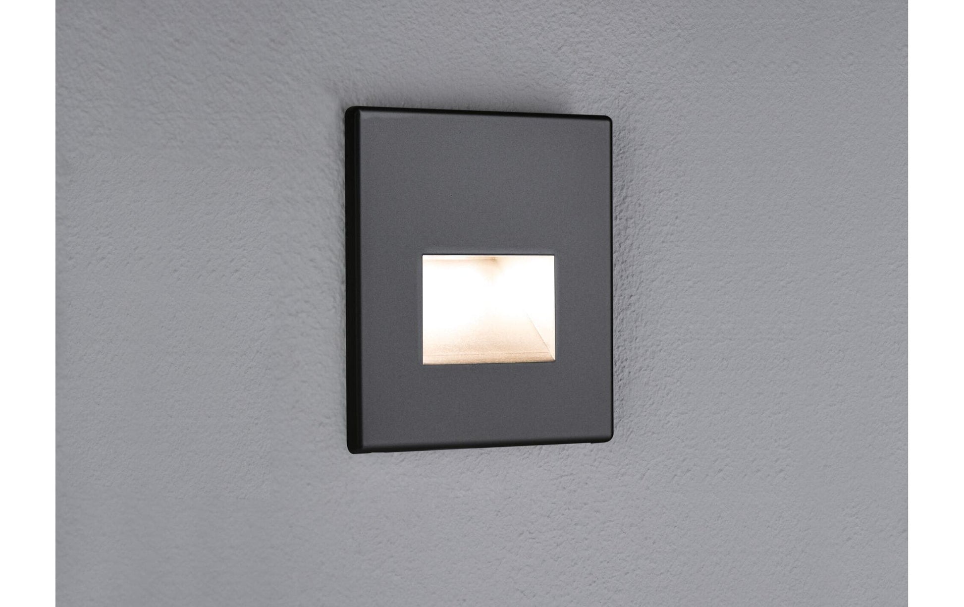 Paulmann Wandleuchte Edge Quadro – 8 × 0,5 cm, 100 lm, 1,2 W, 2700 K, schwarz