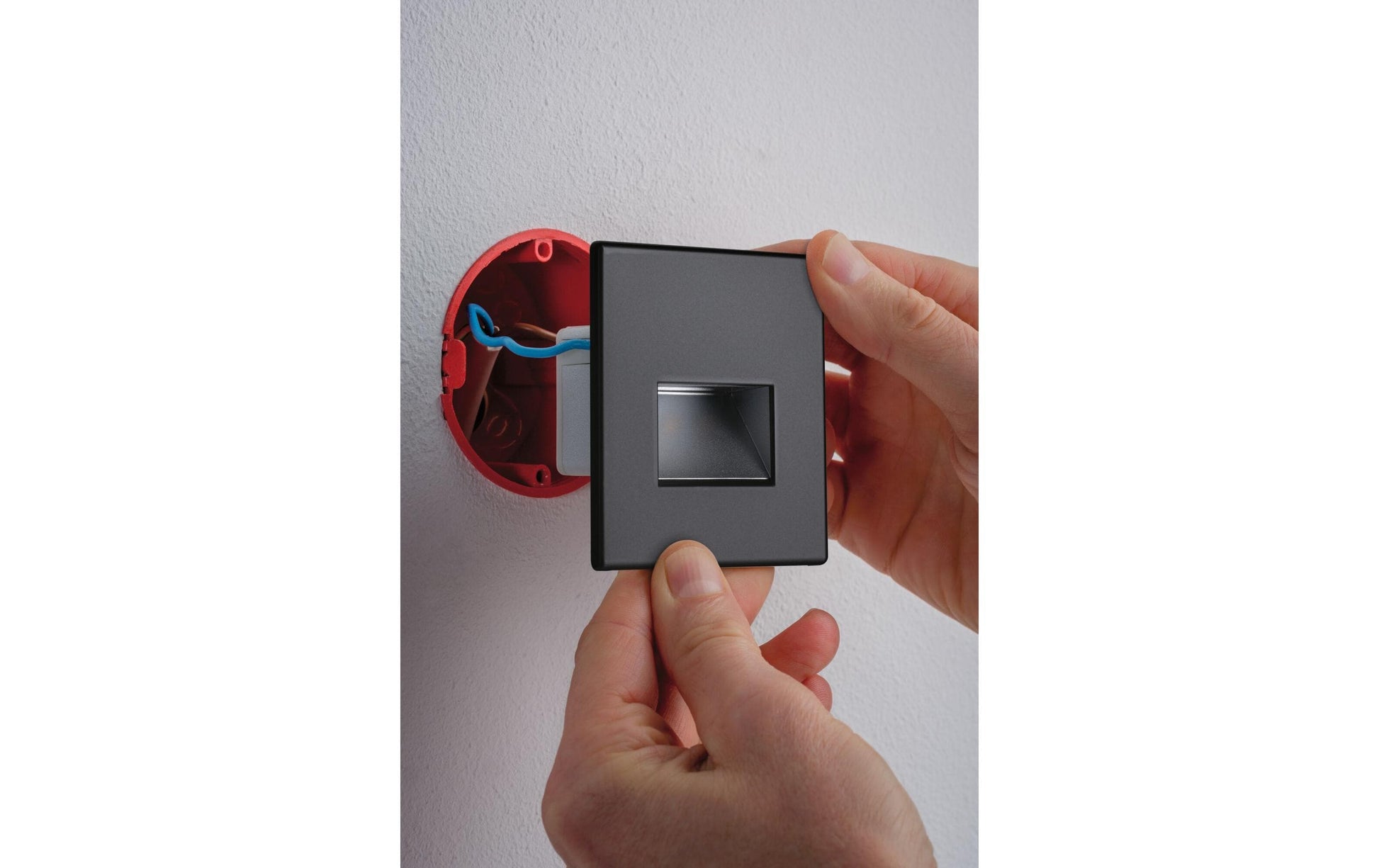 Paulmann Wandleuchte Edge Quadro – 8 × 0,5 cm, 100 lm, 1,2 W, 2700 K, schwarz