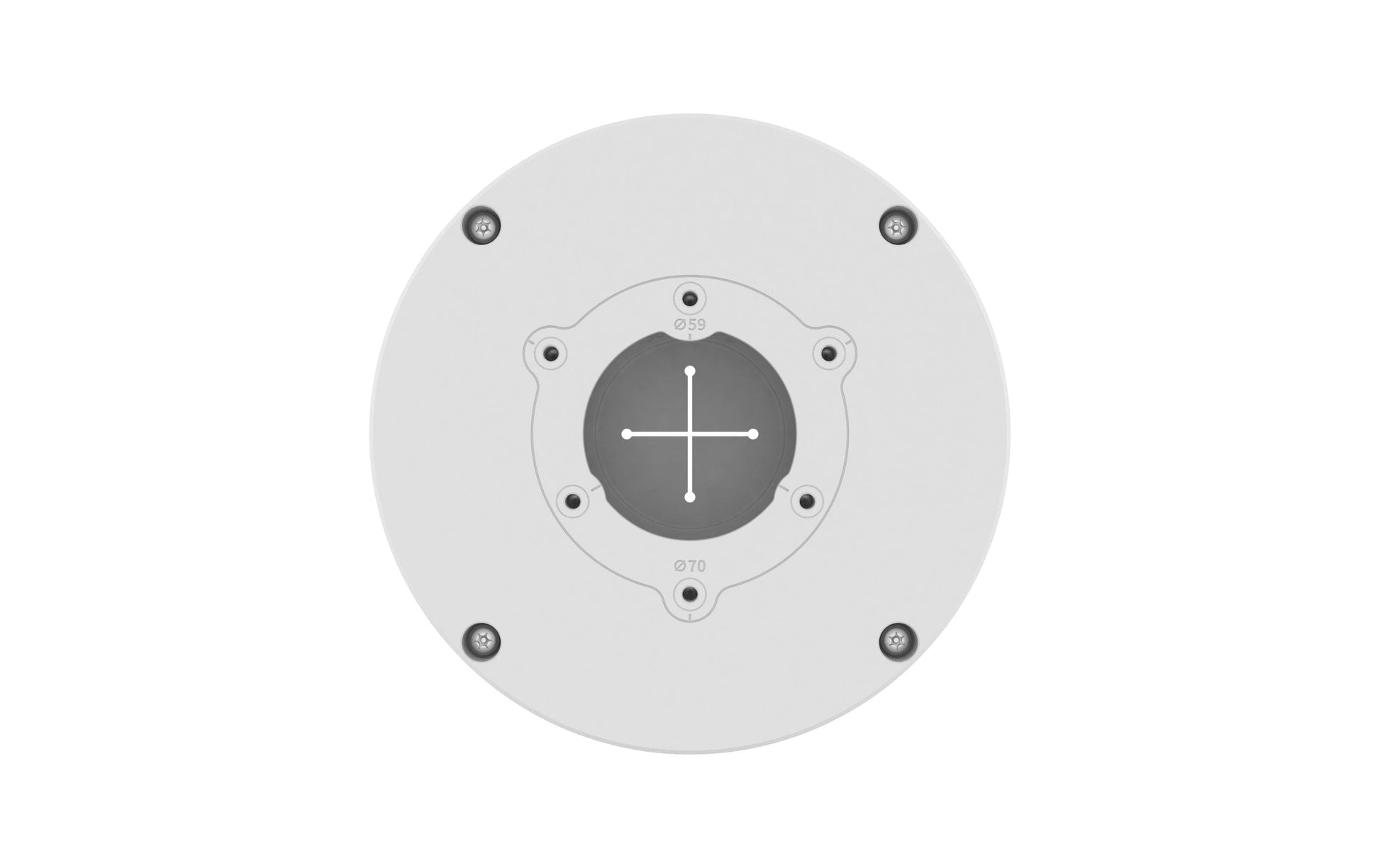 Hanwha SBO-140BW Anschlussbox – Aluminium, Aufputz, Vandalenschutz, 143 × 143 × 50,8 mm – für Hanwha