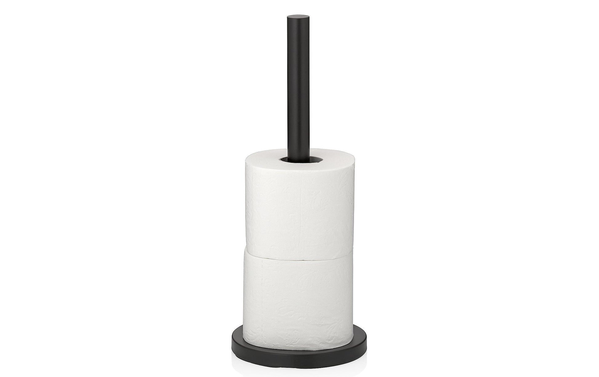 Kela Toilettenpapierständer – Metall, Schwarz, für 3 Rollen, 15 × 15 × 37 cm