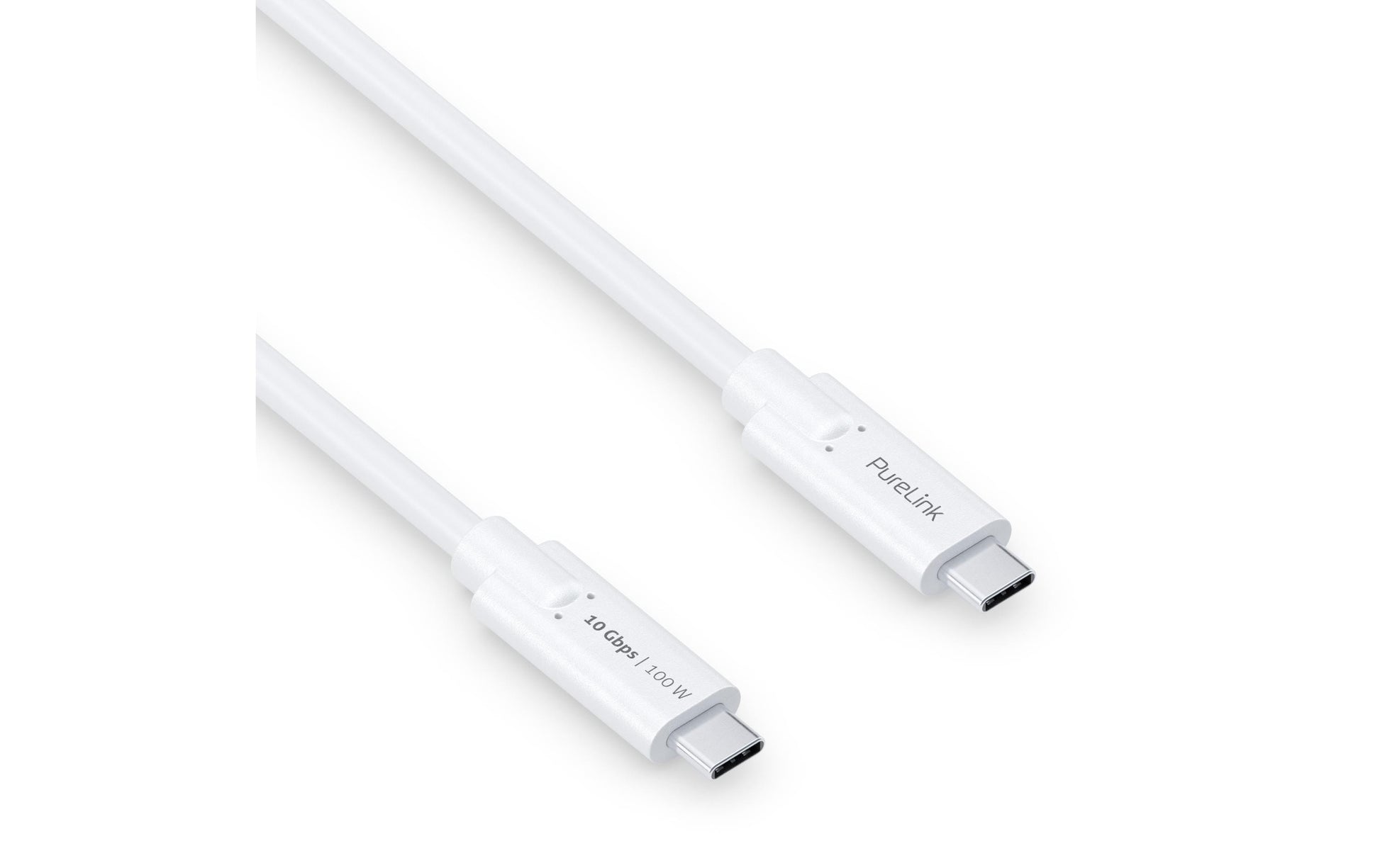 PureLink USB-C auf USB-C Kabel – USB 3.2 Gen 2 (10 Gbit/s) – 1,5 m – PD 100 W – Weiss