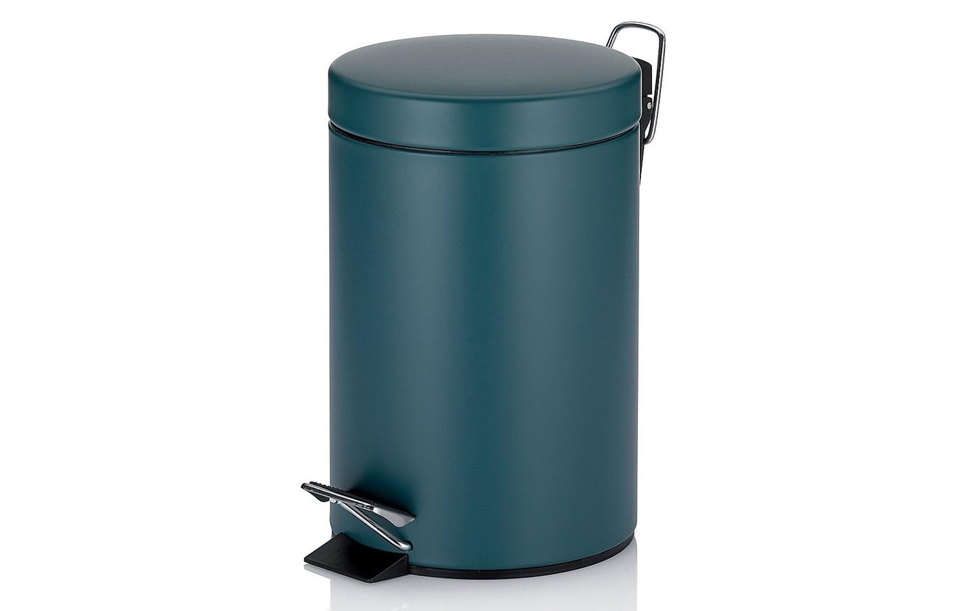 Kela Kosmetikeimer Monaco – 3 l – Metall, rund – Petrol
