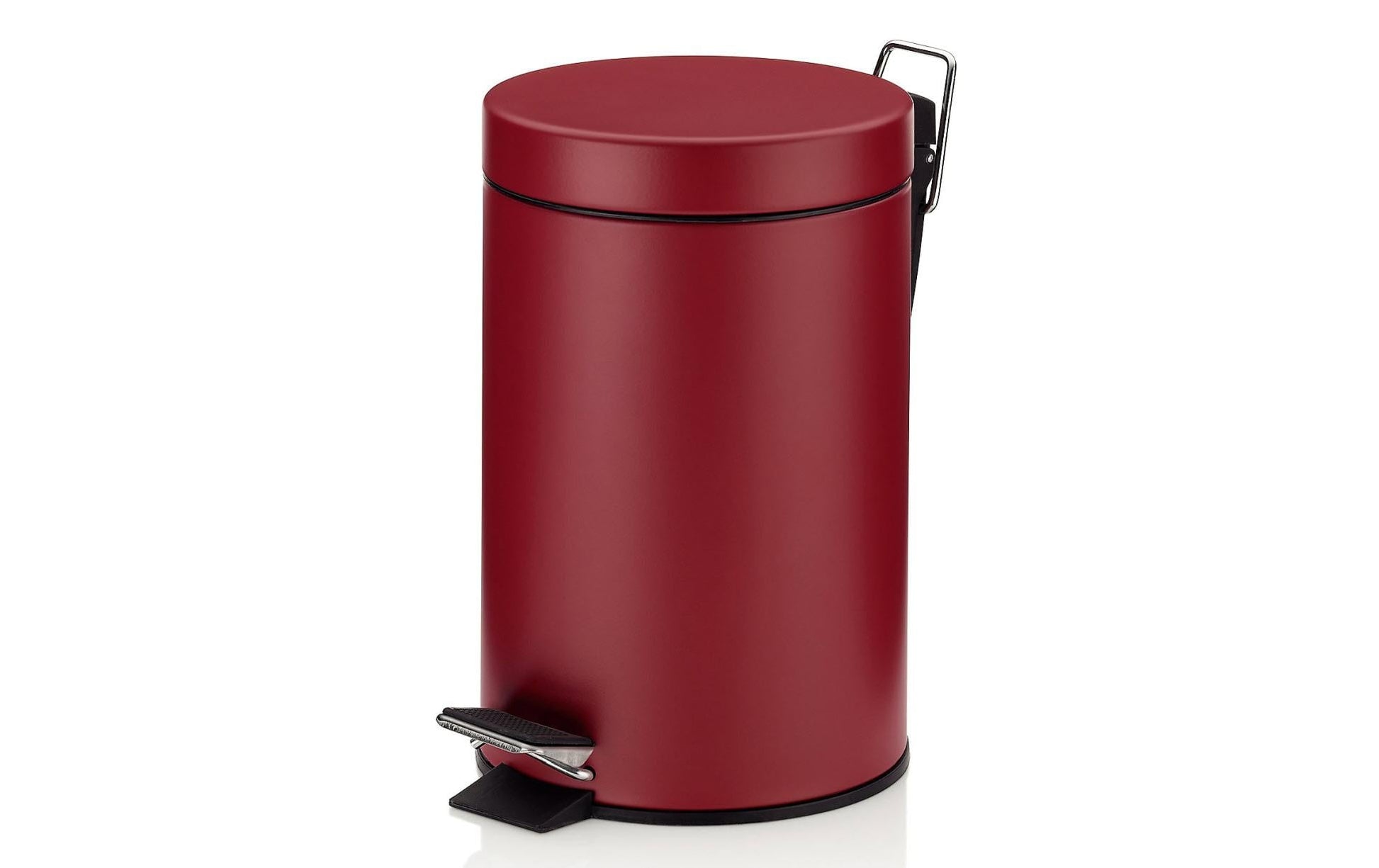 Kela Kosmetikeimer Monaco – 3 l – Metall, rund – Himbeerrot