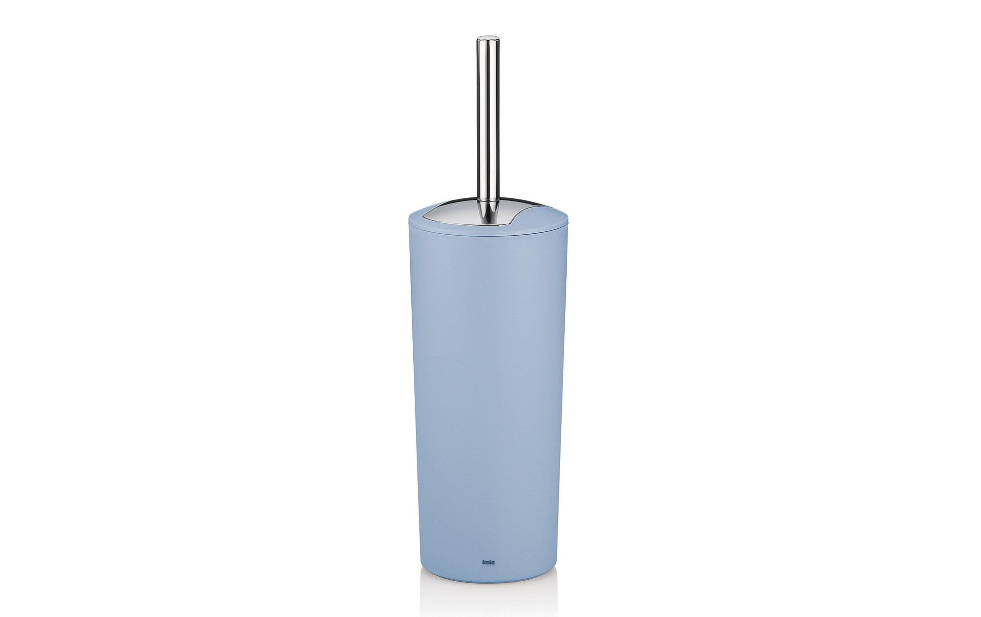 Kela WC-Bürstenset – Kunststoff, Hellblau, mit Deckel, H 36,5 cm, Ø 11 cm