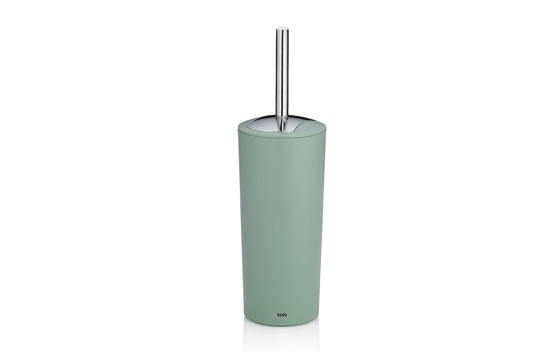 Kela Marta – WC-Bürstenset – Kunststoff, Jadegrün, mit Deckel, H 36,5 cm, Ø 11 cm