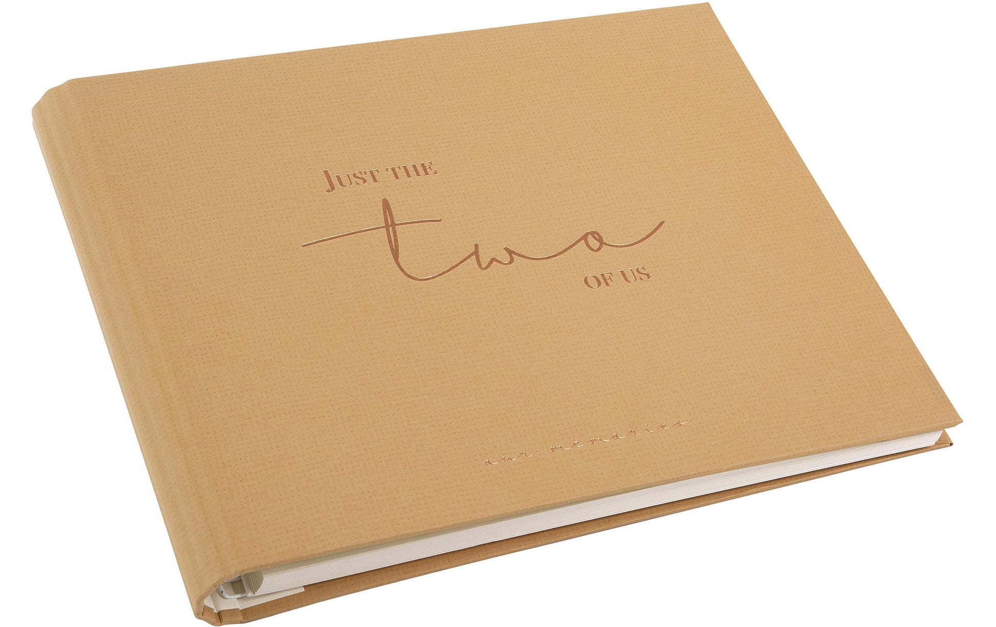 Goldbuch Two of Us Hochzeitsgästebuch – 290 × 230 mm – 50 Seiten – gebunden, braun, Papiereinband