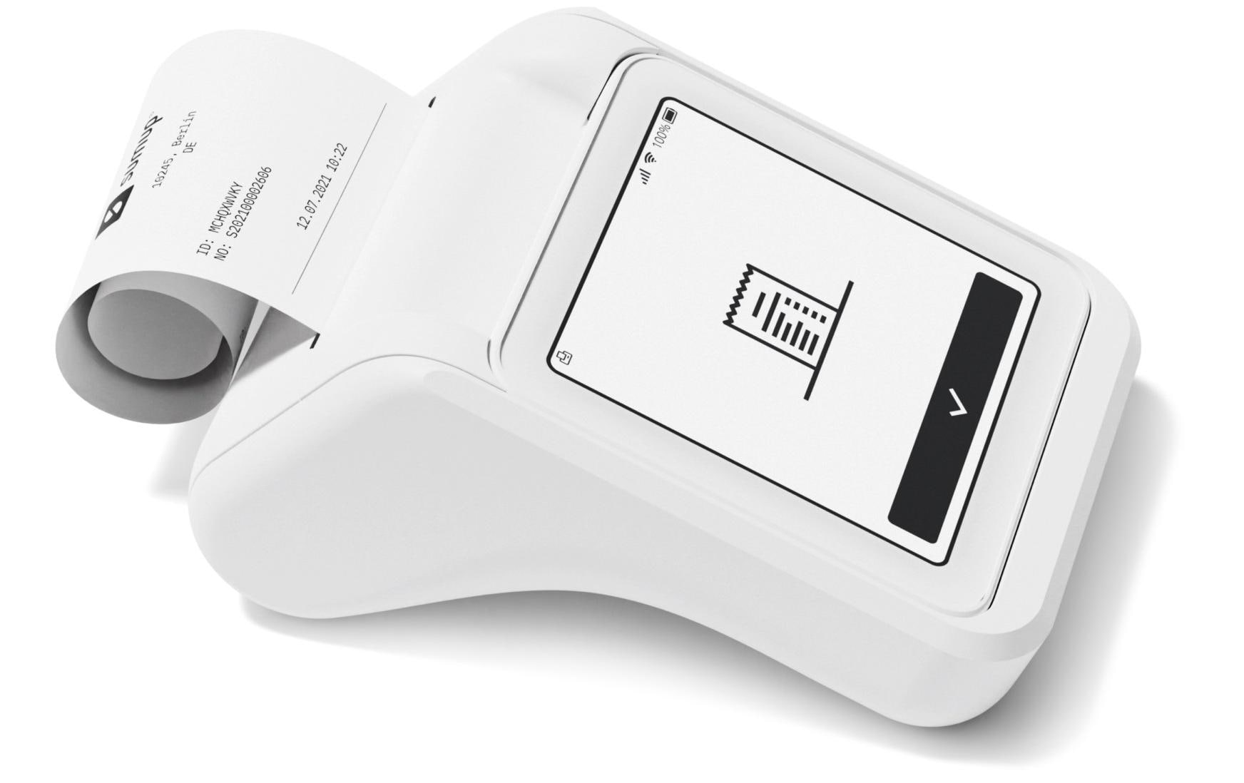 SumUp Solo – Mobiles POS-Terminal – WLAN, 4G, NFC – Weiss