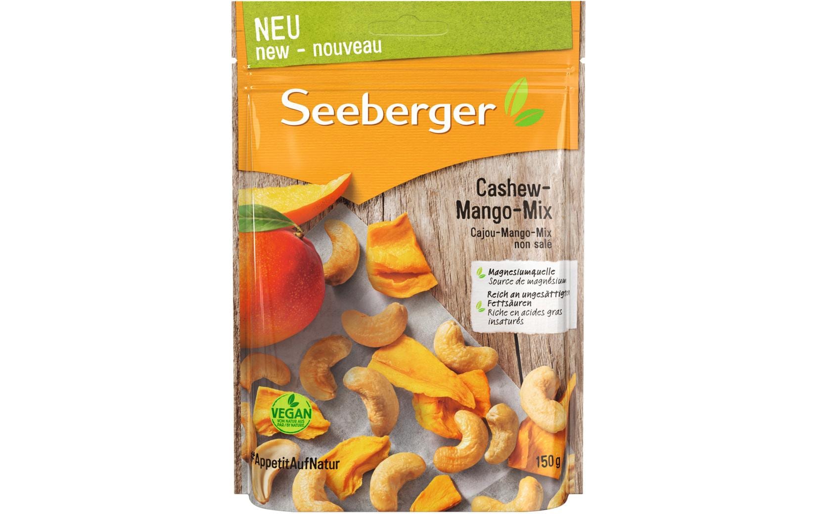 Seeberger Cashew-Mango-Mix – vegan – 150 g