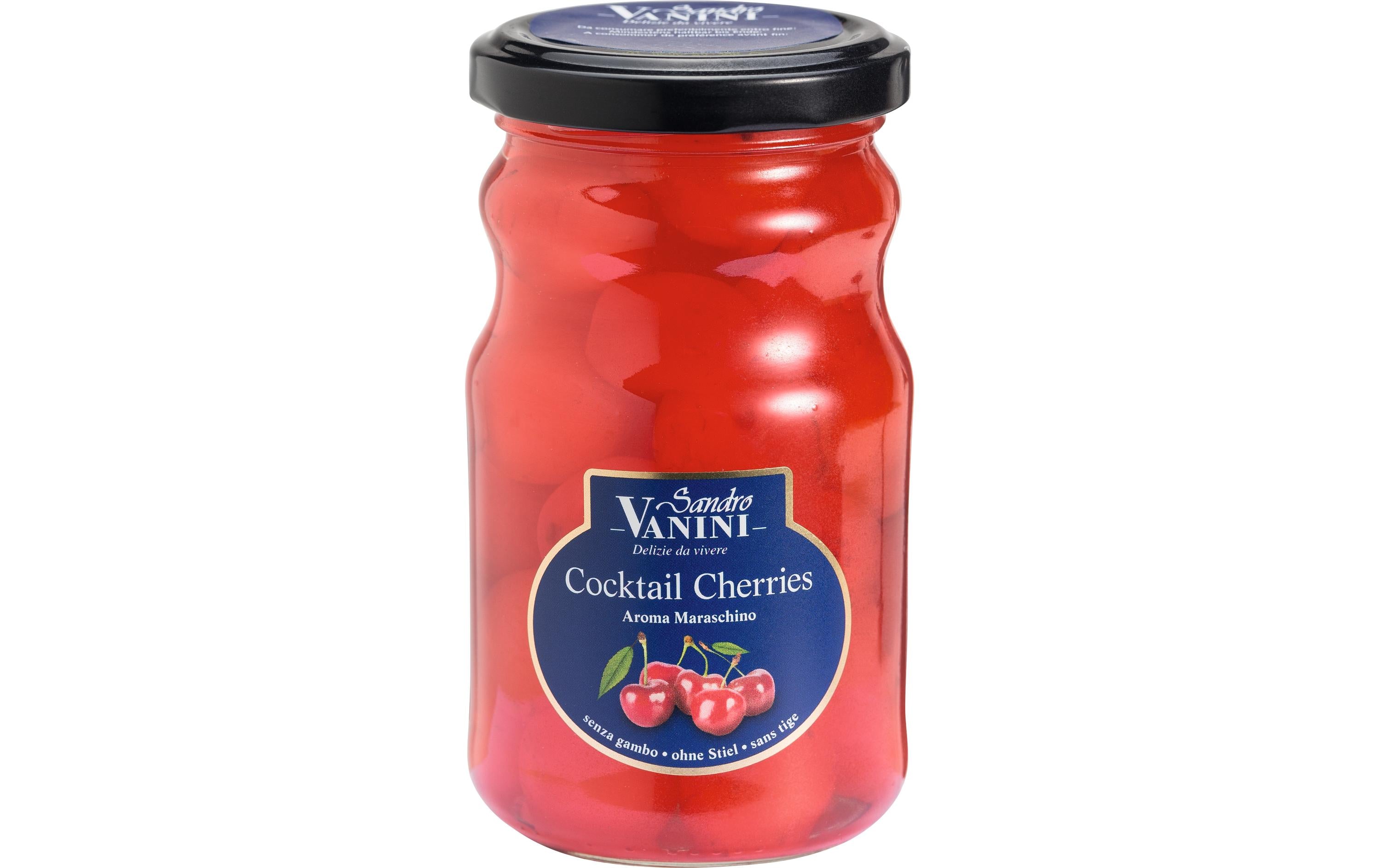 Sandro vanini Kandierte Cocktailkirschen – ohne Stiel – 230 g
