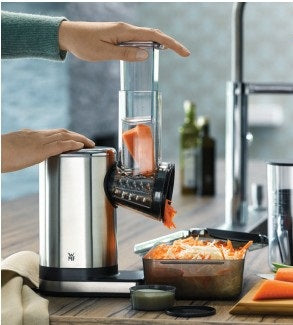 WMF Zerkleinerer KÜCHENminis Salat-to-go – 150 W, 2 Stufen – Schwarz/Edelstahl