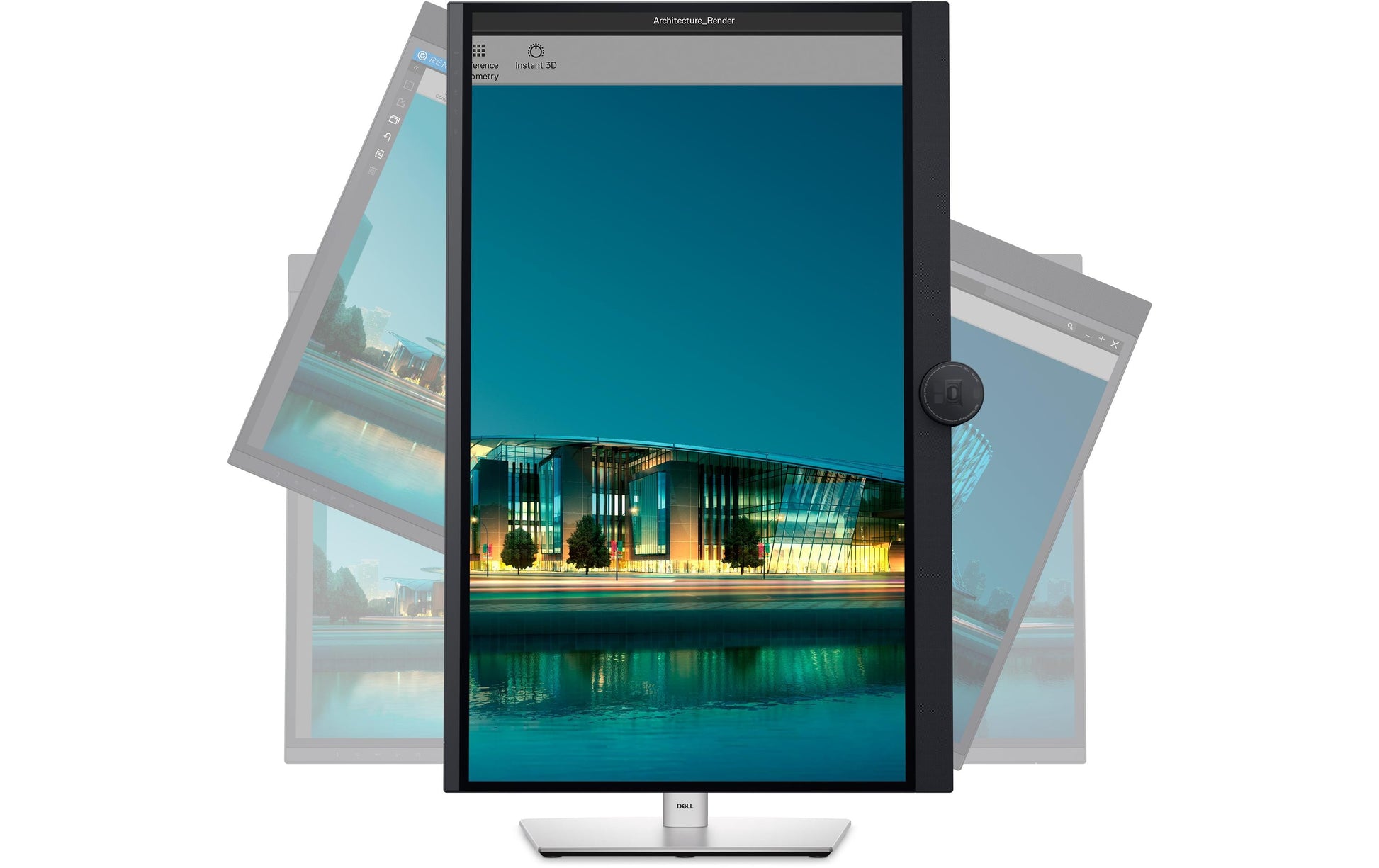 Dell UltraSharp 32 6K – Monitor, 31,5", 3× USB-C, Webcam, KVM, Daisy Chain, VESA 100 × 100, Schwarz