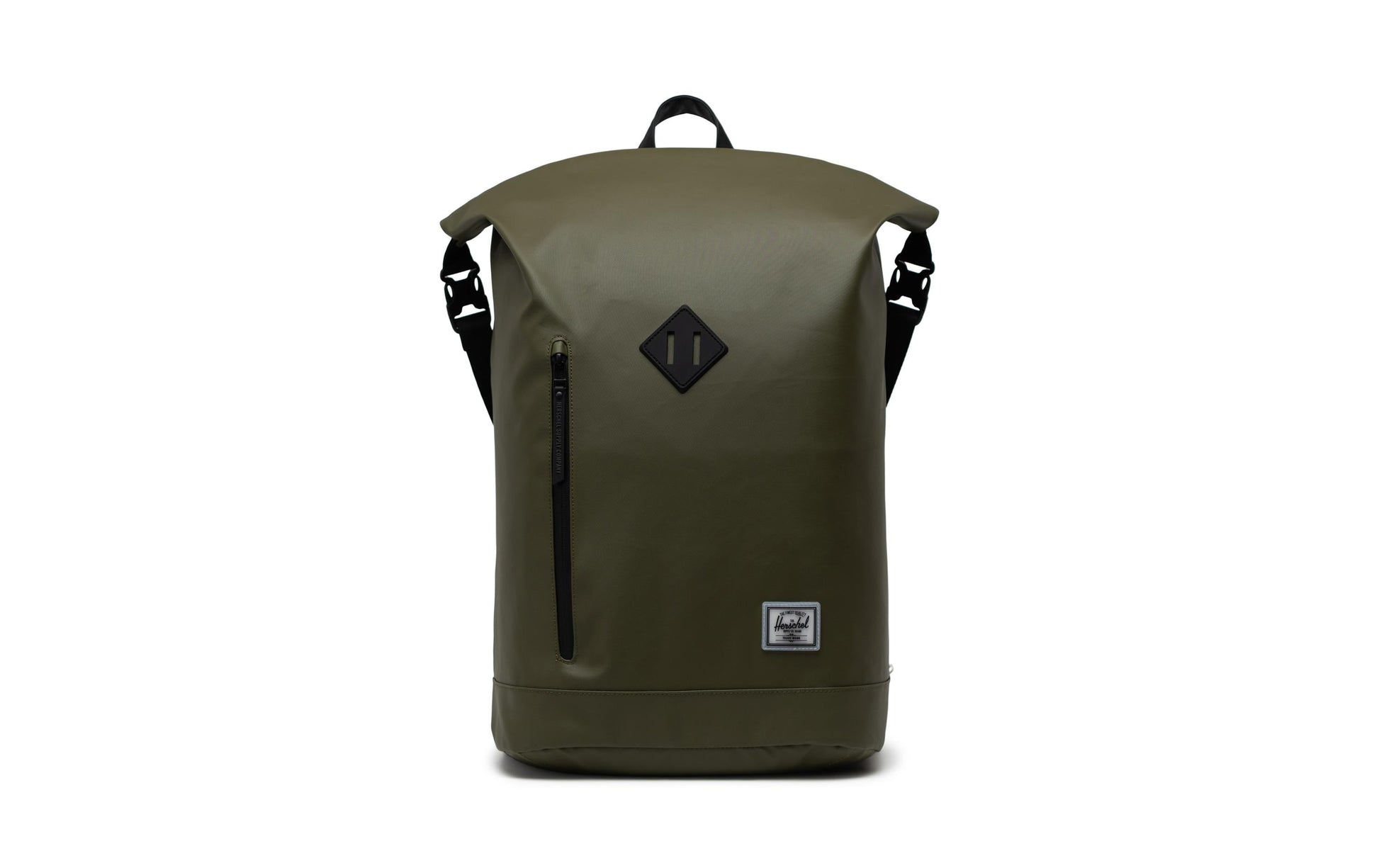 Herschel Freizeit-Rucksack – 22,5 l, recyceltes Material, grün, Rolltop