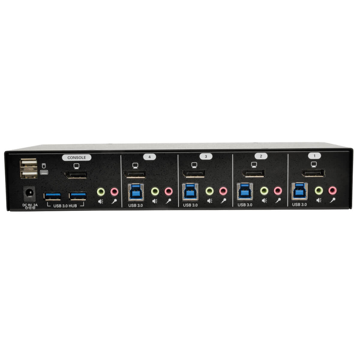 Tripp Lite B004-DPUA4-K – 4-Port DP KVM-Switch – 2560 × 1600, USB 3.0-Hub, Audio, Desktop