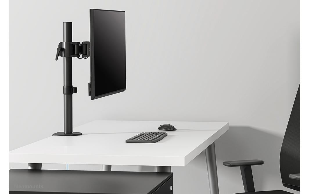 Neomounts Monitorarm, bis 27", VESA 75 × 75/100 × 100 mm, höhenverstellbar, schwenk-/drehbar, schwarz