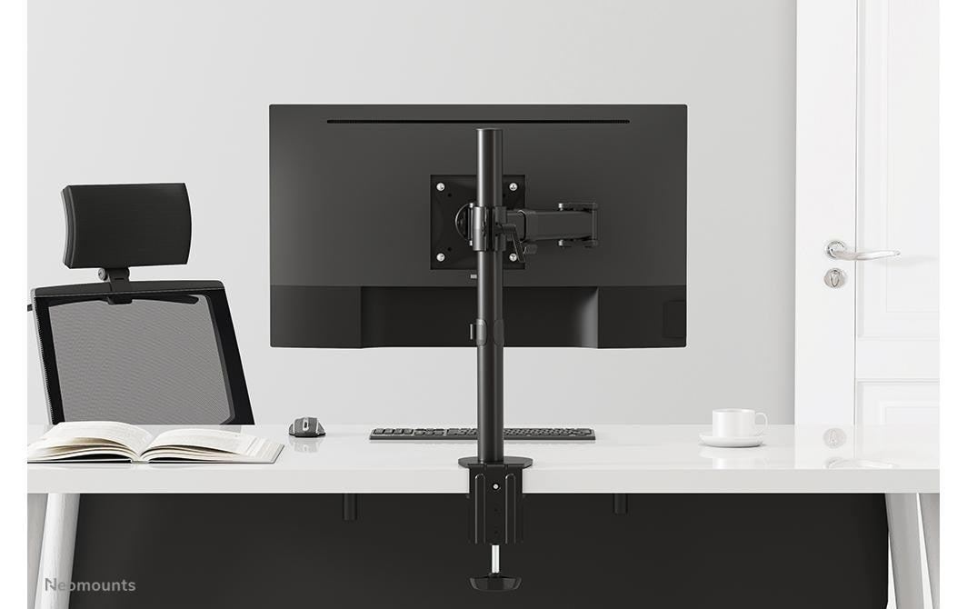 Neomounts Monitorarm, bis 27", VESA 75 × 75/100 × 100 mm, höhenverstellbar, schwenk-/drehbar, schwarz