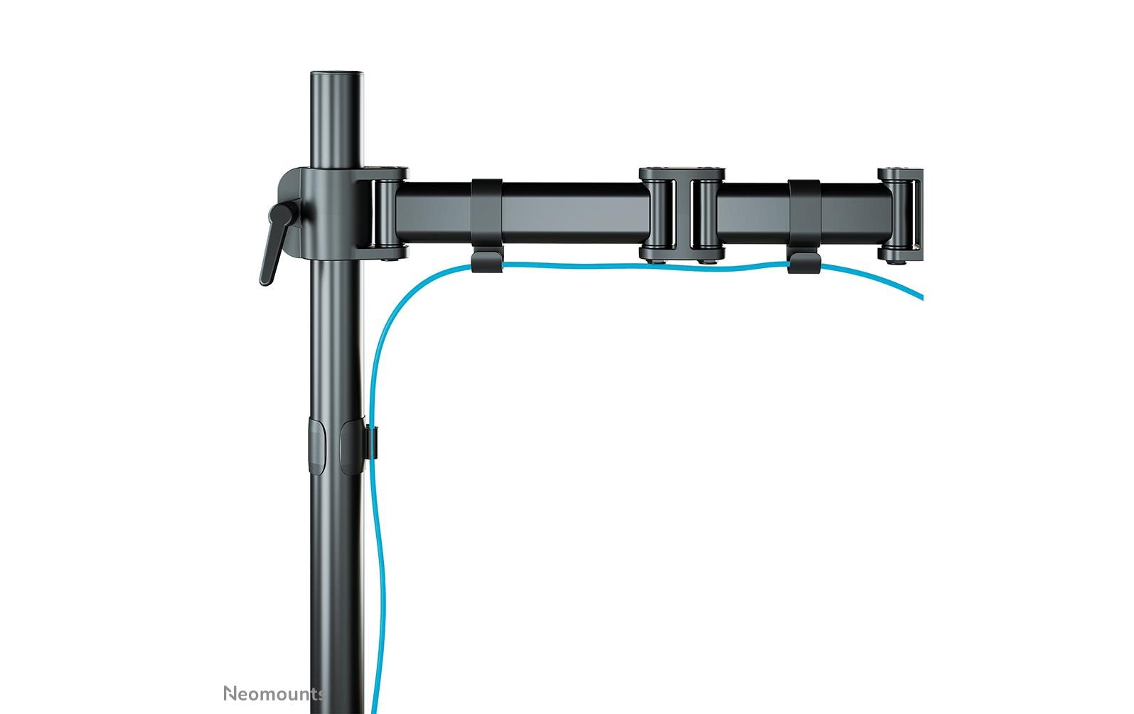 Neomounts Monitorarm, bis 27", VESA 75 × 75/100 × 100 mm, höhenverstellbar, schwenk-/drehbar, schwarz