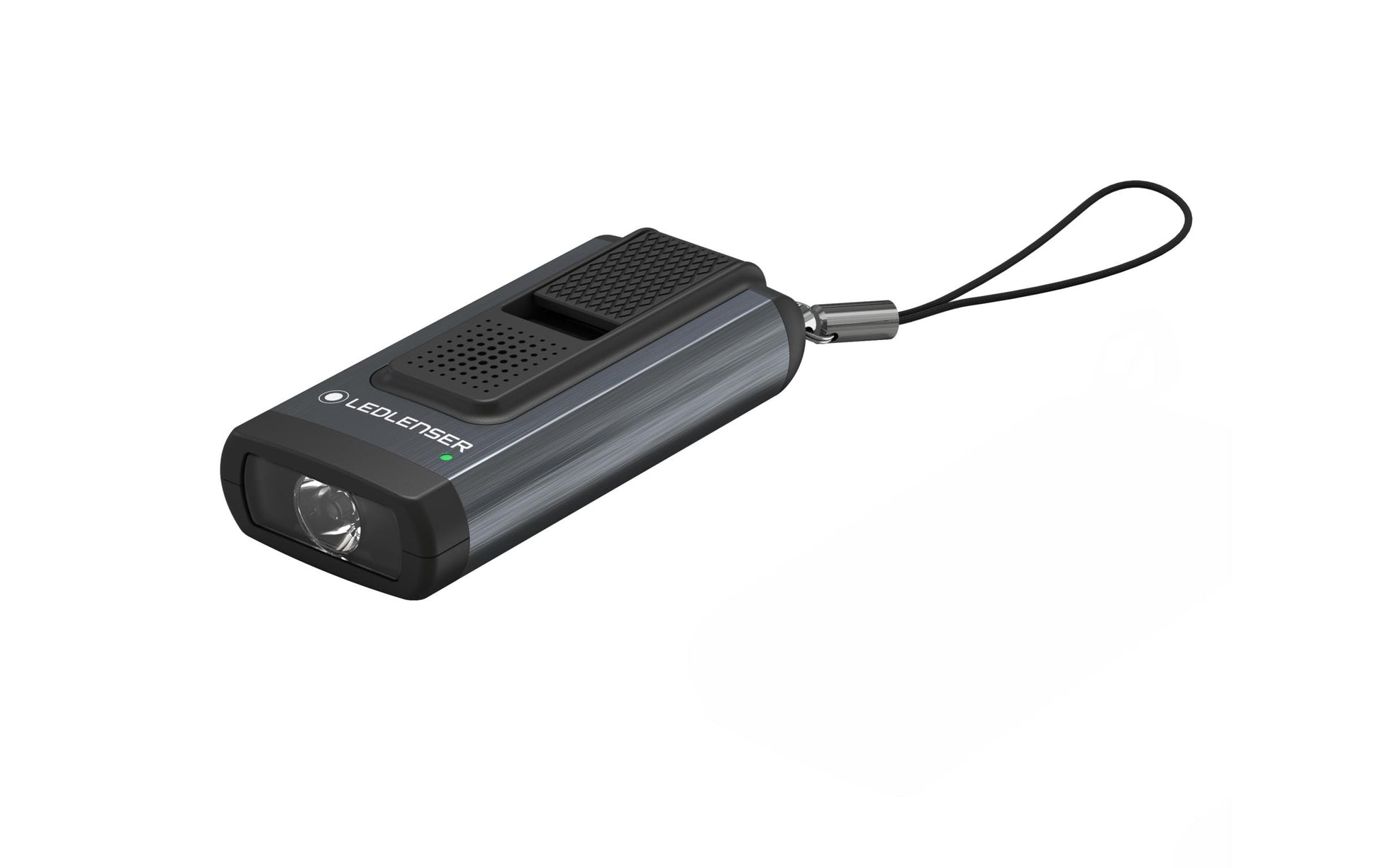 Ledlenser Taschenlampe K6R – 400 lm, 80 m, IPX2, USB, Akku, 3 Modi – Grau
