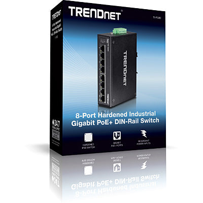 TRENDnet TI-PG80 – Switch – 8×GbE, L2, PoE+ 200 W