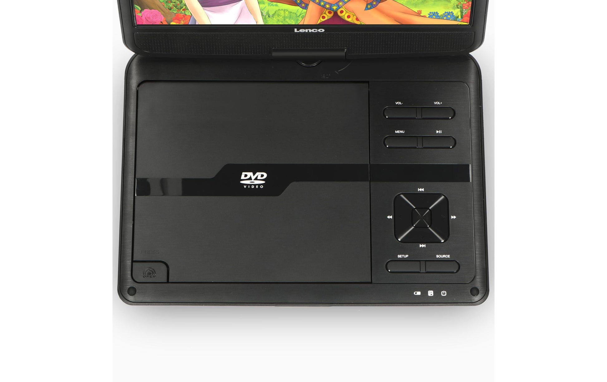 Lenco DVP-1010BK – 10,0" 1024 × 600 Tragbarer DVD-Player