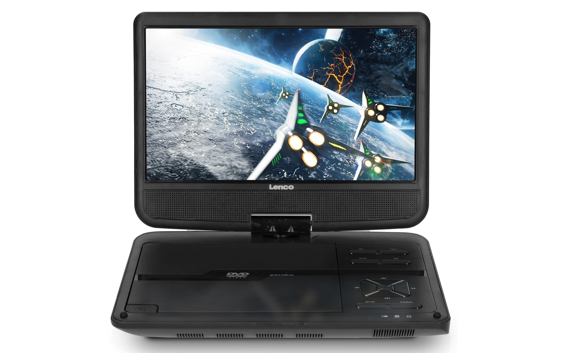 Lenco DVP-1010BK – 10,0" 1024 × 600 Tragbarer DVD-Player