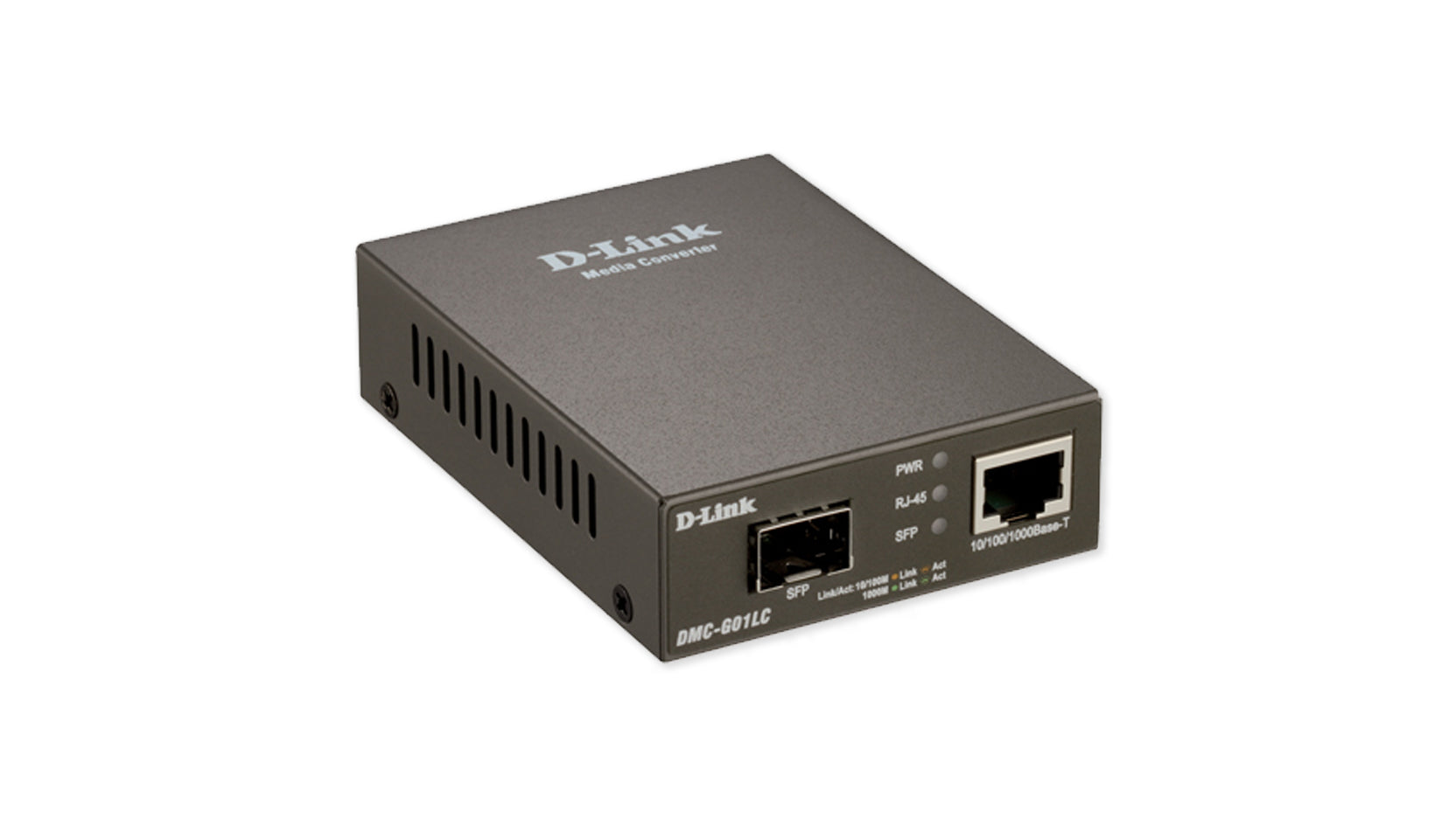 D-Link DMC-G01LC/E – Medienkonverter – 1×GbE, 1×SFP, Schwarz