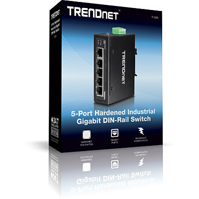 Trendnet TI-G50 – Unmanaged Switch – 5× 1G, DIN-Rail, IP30