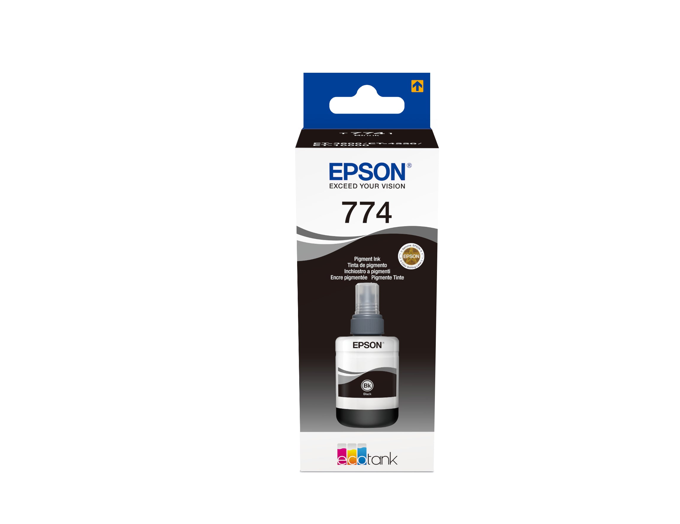 Epson T7741 Schwarz Tintenpatrone (Original) – 6'000 Seiten – für EcoTank ET-4550/ET-3600/ET-16500 – T774140