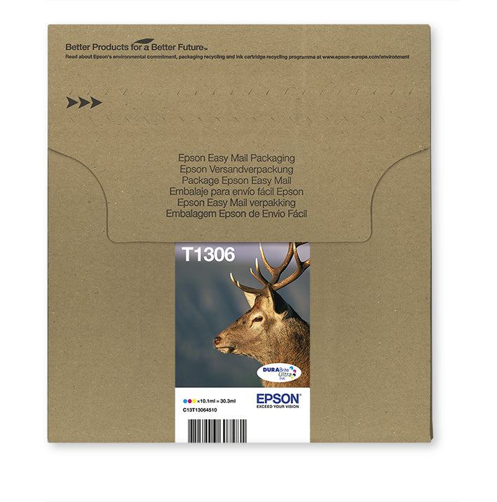 Epson Tintenpatrone T1306, Farbe, 30,3 ml – für Tintenstrahldrucker/Multifunktionsgeräte