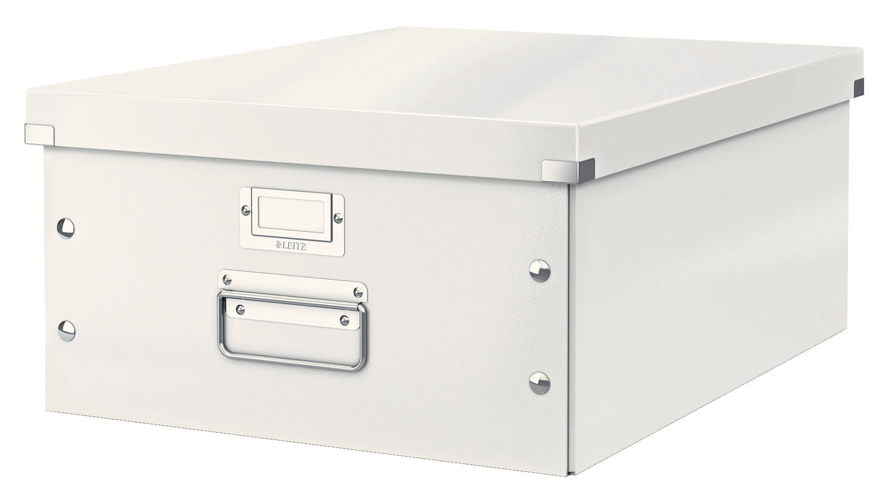 Leitz Click&Store Aufbewahrungsbox B 369 × H 200 × T 482 mm – für A3, mit Deckel, stapelbar, weiss, Karton