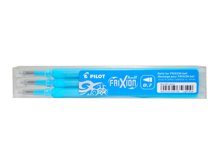 Pilot FriXion Rollerpatronen für Ball, Clicker, LX + 1 weitere – 0,7 mm, löschbar, geruchsarm, 3 Stk.
