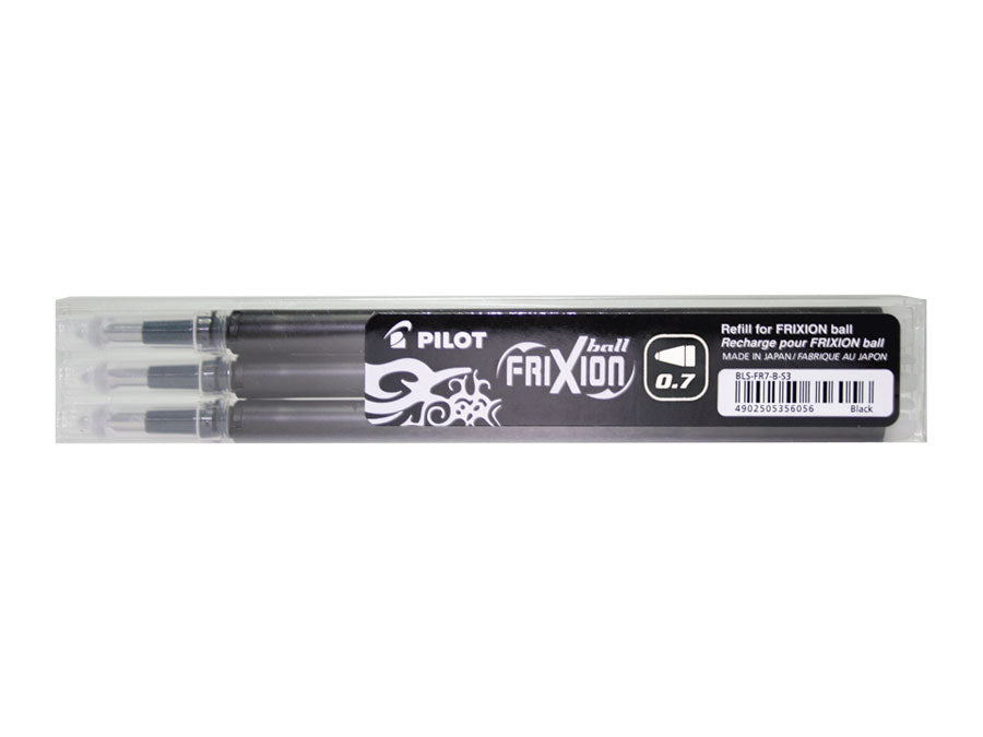 Pilot Rollerpatronen FriXion für Ball, Clicker, LX + 1 weitere – 0,7 mm, löschbar, geruchsarm, 3 Stk.