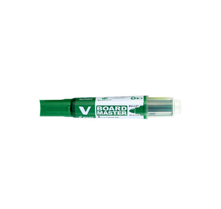 Pilot V-Board Master Whiteboard-Marker – 2,3 mm, grün, 10 Stk., nachfüllbar – für Whiteboards